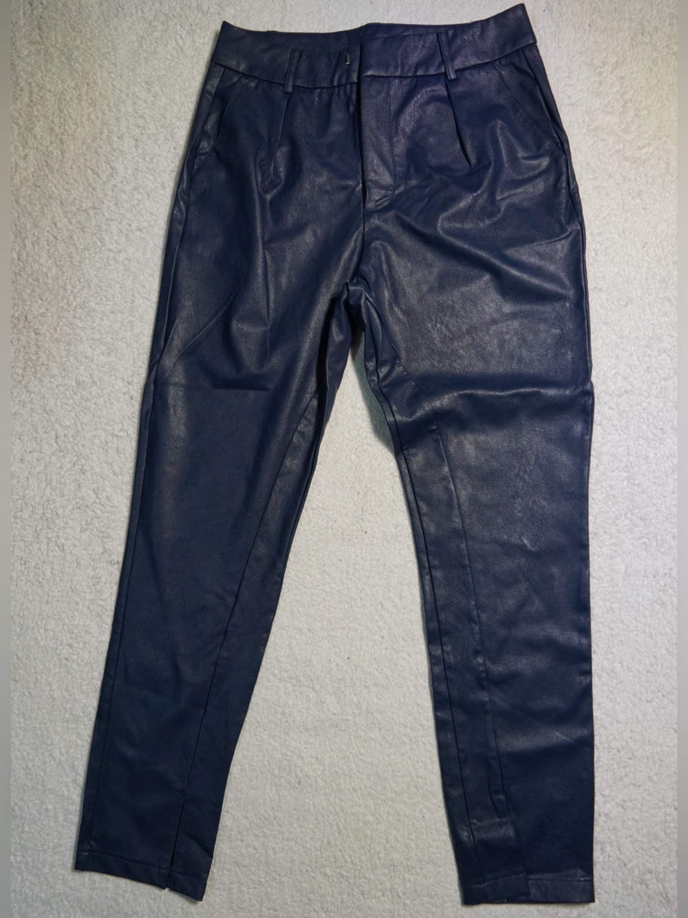 Fashion Nova NWT Ericka Navy Faux Leather Pants - XL